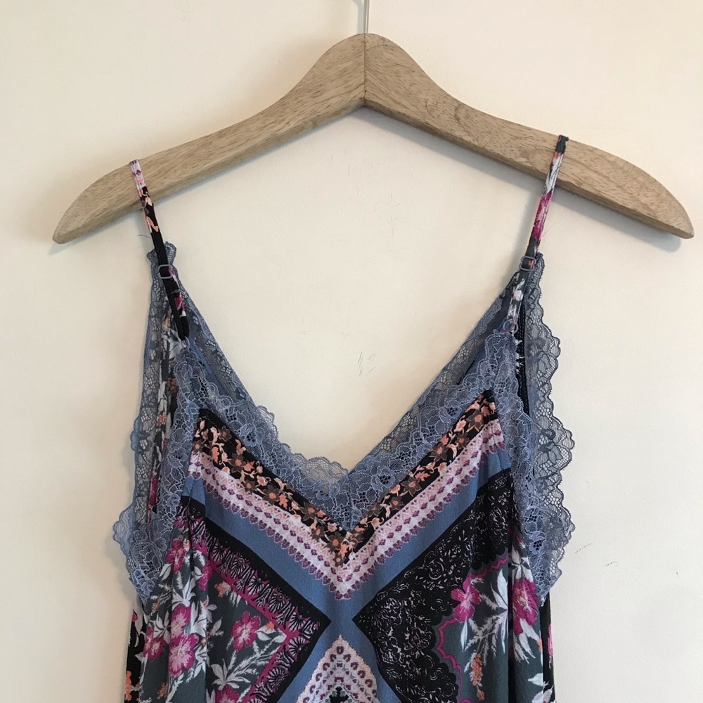 Free People Stevie Floral Lace Trim Maxi Dress - Picture 6 of 8